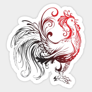 Red Rooster Sticker